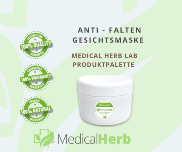 Hyaluronsäure-Salbe gegen Cellulite, Hyaluronsäure-Salbe gegen Orangenhaut Anti-Falten-Gesichtsmaske: Salbe, Glättende Anti Falten masken creme. Medical Herb Lab