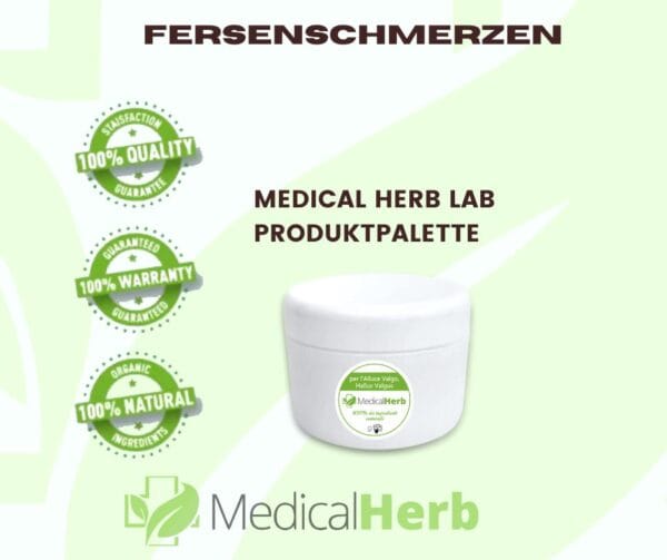 Fersenschmerzen: Hilfe gegen Schmerzen – Kräutersalbe, Kräutersalbe gegen Schmerzen-Hausmittel, Lösung für das lang anhaltende Problem der schmerzenSchmerzlinderung mit Salbe Medical Herb Lab